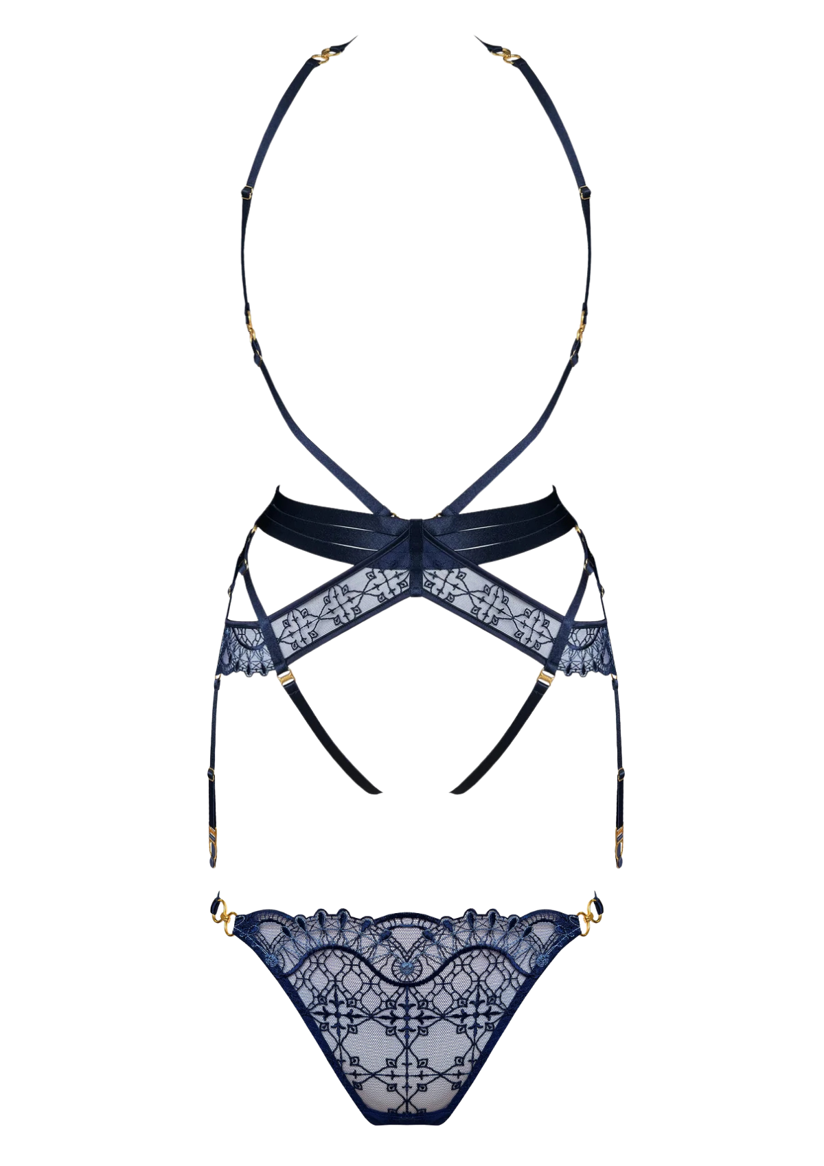 Lace Mirage - Navy