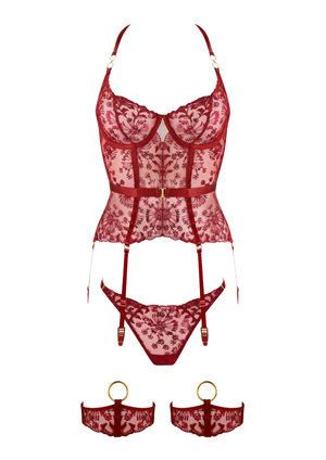 Lace Reverie - Burnt Red