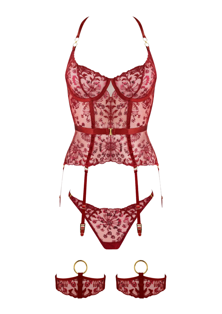 Lace Reverie - Burnt Red
