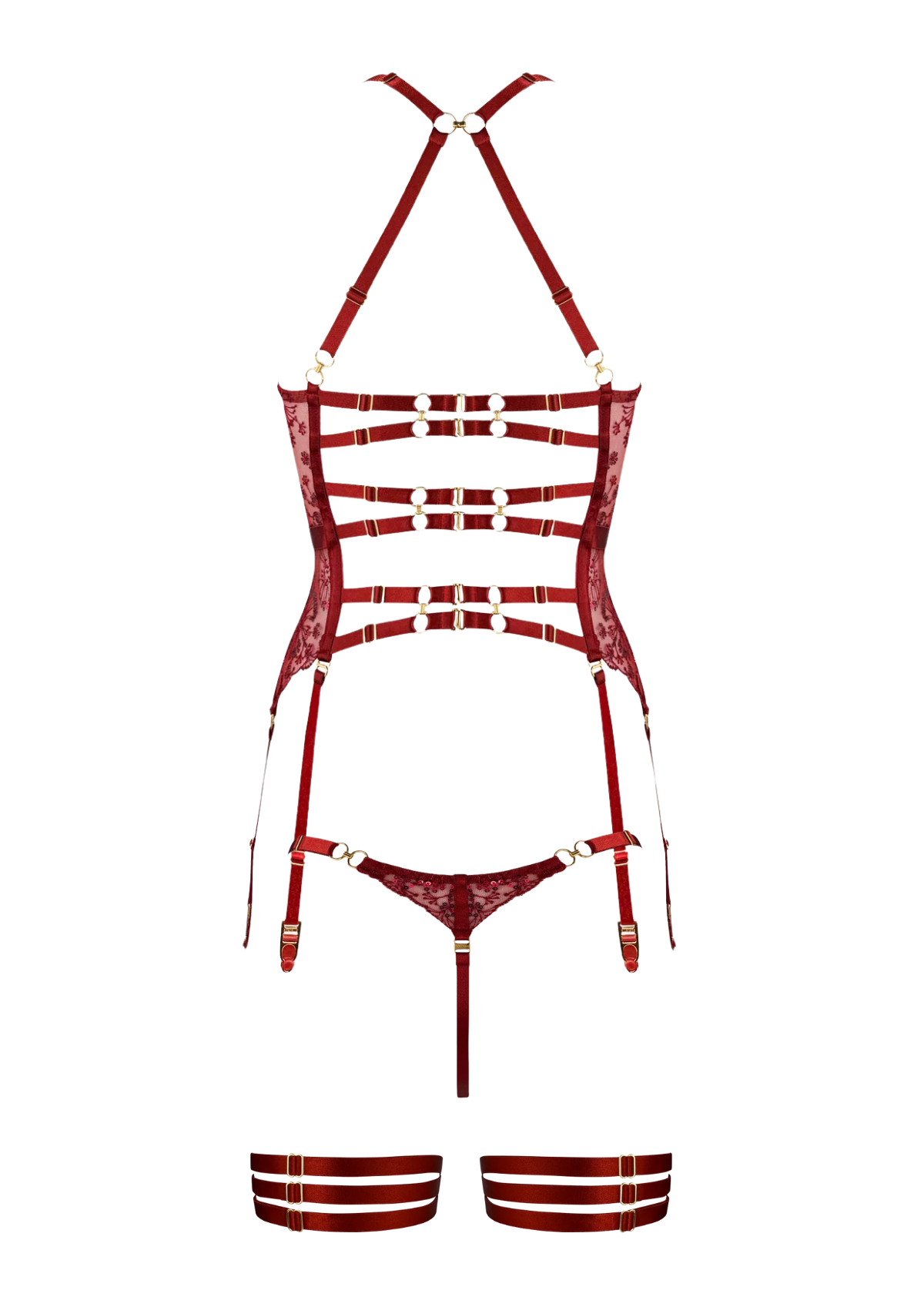 Lace Reverie - Burnt Red