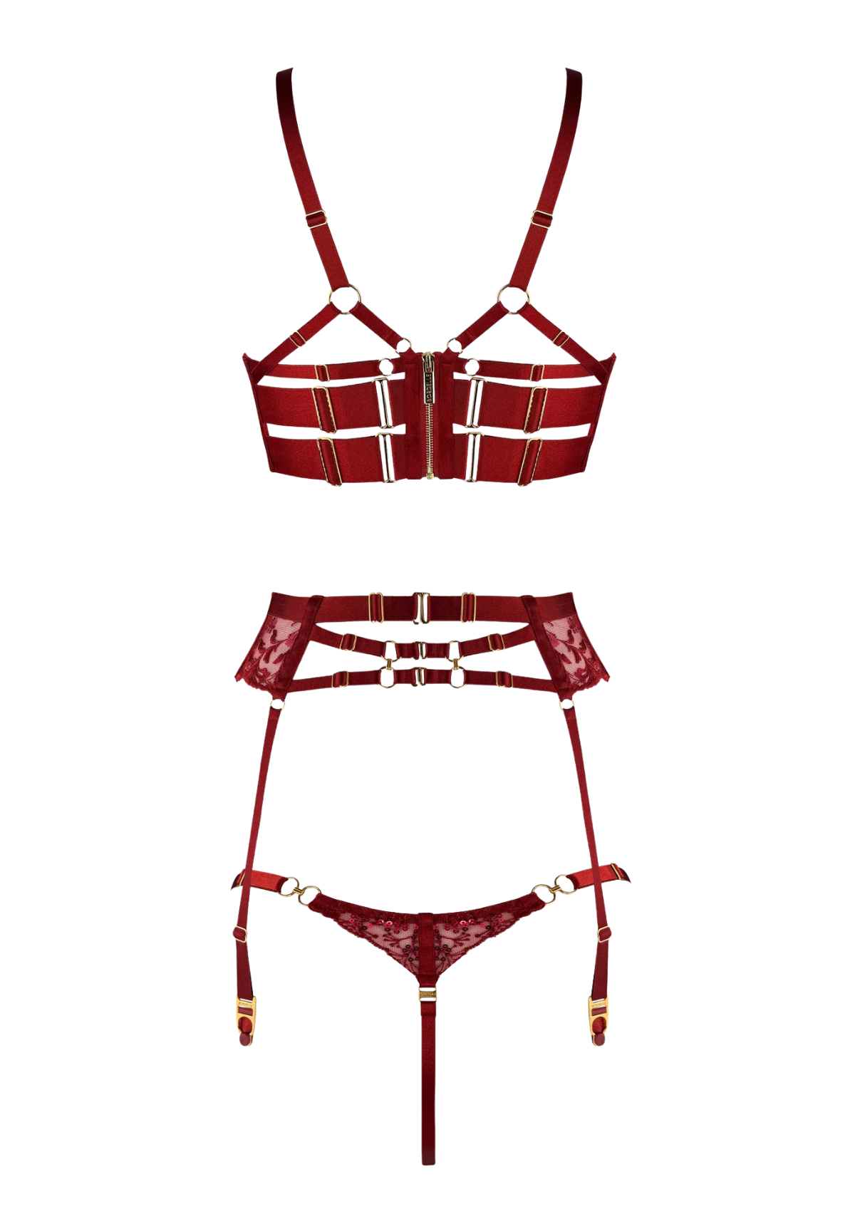 Midnight Bloom - Burnt Red