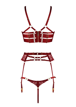 Midnight Bloom - Burnt Red
